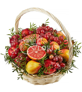 fruit basket with Pomegranates. Sochi